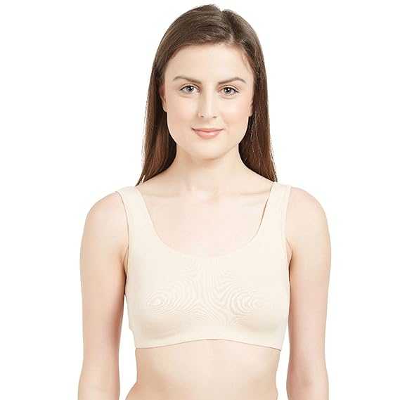 SOIE Women’s Full Coverage Sports Bra – Non-Wired, Non-Padded, Low Impact